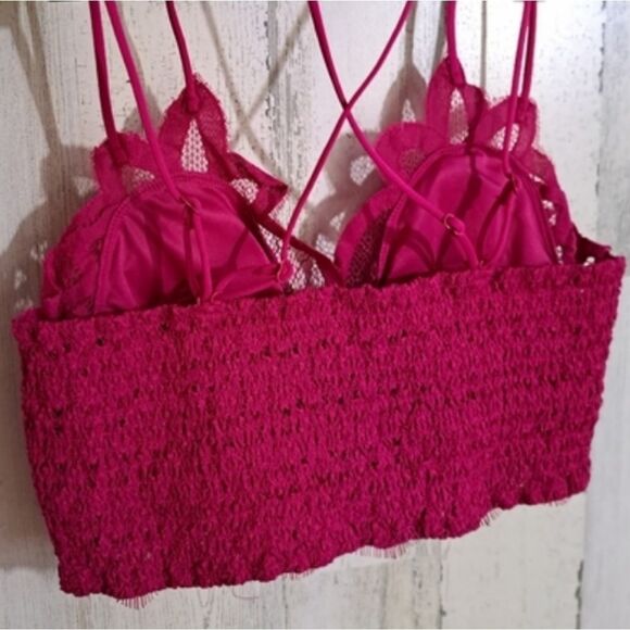 ZENANA Bralette Falling For You Excellent support in Magenta - Picture 3 of 7